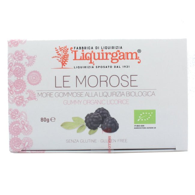 Caramelle gommose le morose con liquirizia biologica