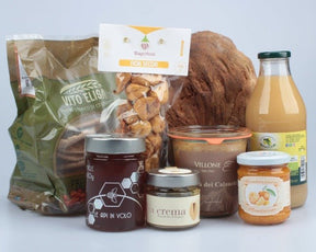 Box Cesto Colazione con prodotti tipici della Basilicata Puglia e Calabria