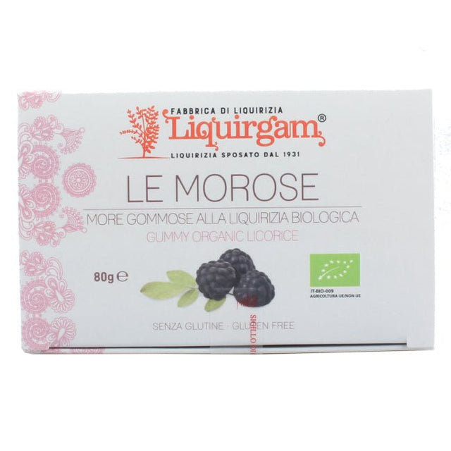 Caramelle gommose le morose con liquirizia biologica