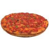 Pizza con peperoni artigianale del Forno Di Noia prodotta a San Brancato in Basilicata. Focaccia Pomodoro e Peperoni
