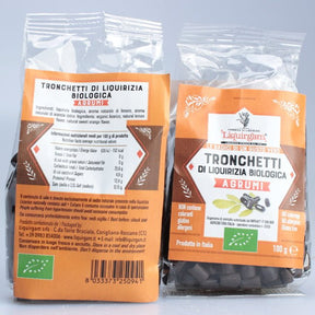 Tronchetti di liquirizia biologica agli agrumi