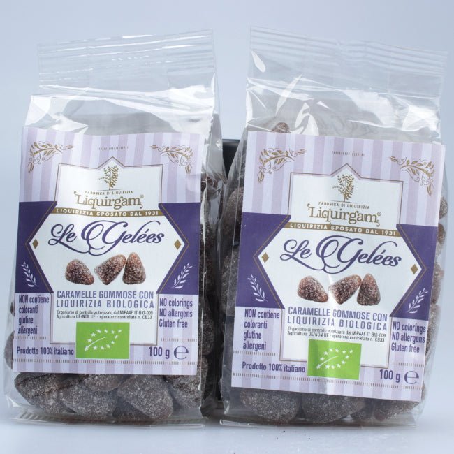 Caramelle gommose con liquirizia biologica